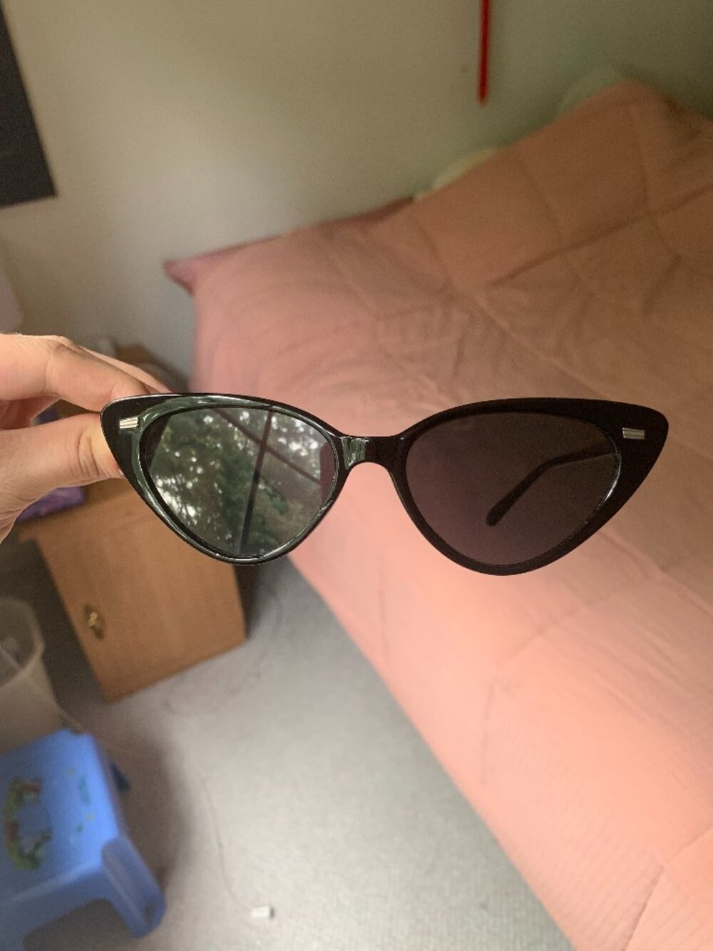 Black Cat-Eye Sunglasses
